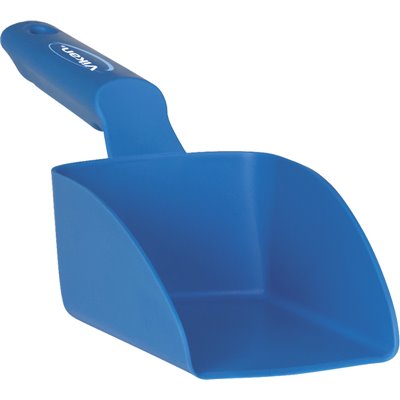 Straight Hand shovel, small, 0,5 Liter Polypropylene 300x95x80mm Blue