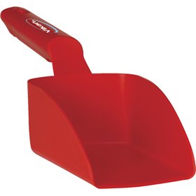 Straight Hand shovel, small, 0,5 Liter Polypropylene 300x95x80mm Red