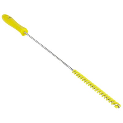 Pipe Brush With Handle and Polyester Fibers ø10x480mm, Hard Yellow