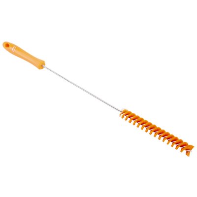 Pipe Brush With Handle and Polyester Fibers ø20x500mm, Medium Orange