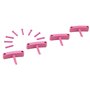 Supplement set Hooks for Full Colour Suspension system 4 Hooks, 8 Pegs Pink