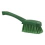 Dish brush With Short Helve Polyester Fiber, Switht, Cloven 270x70x85mm Green