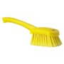 Dish brush With Short Helve Polyester Fiber, Switht, Cloven 270x70x85mm Yellow