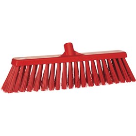 Wide Broom Polyester Fiber, Hard 530x90x175mm. Red