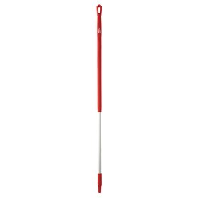 Ergonomische Aluminium Steel 130cm Van Geanodiseerd Aluminium En Polypropyleen 1310xø 31mm Rood -Horecavoordeel.com-