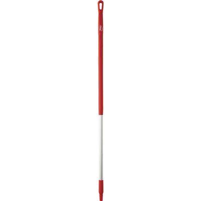 Ergonomische Aluminium Steel 130cm Van Geanodiseerd Aluminium En Polypropyleen 1310xø 31mm Rood -Horecavoordeel.com-