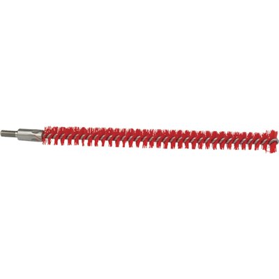 Pipe Brush For Flexible Cable with Polyester Fibers, Medium ø12x200mm, Medium Red