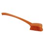 Dish brush With Tall Helve Polyester Fiber, Hard 415x71x75mm Orange