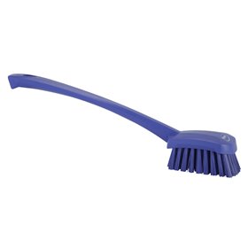 Dish brush With Tall Helve Polyester Fiber, Hard 415x71x75mm Purple