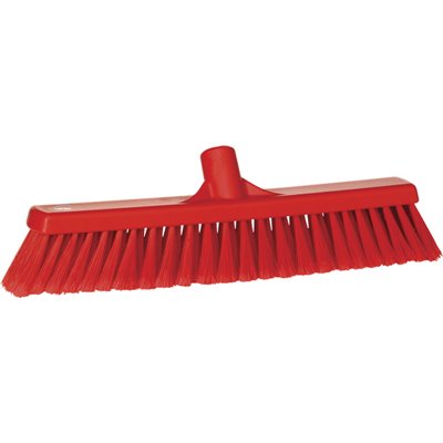 Zachte Splitveger Polypropyleen Vezels Zacht Gespleten 410x65x130mm Rood -Horecavoordeel.com-