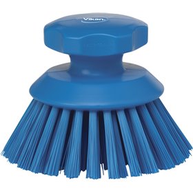 Round Work brush Polyester Fiber, Hard ø 110x110mm Blue