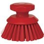 Round Work brush Polyester Fiber, Hard ø 110x110mm Red