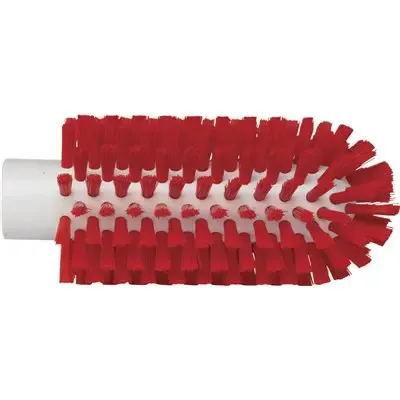 Pipe brush, Helve model Polyester Fiber ø63x150mm, Hard Red