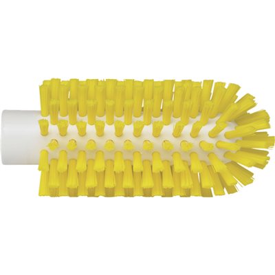 Pipe brush, Helve model Polyester Fiber ø63x150mm, Hard Yellow