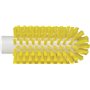 Pipe brush, Helve model Polyester Fiber ø63x150mm, Hard Yellow