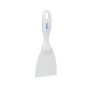 Rechte Smalle Handschraper Polypropyleen 75x18x210mm Wit -Horecavoordeel.com-