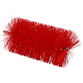 Medium Pijpborstel Voor Flexibele Kabel Met Polyester Vezels ø90x200mm Rood -Horecavoordeel.com-