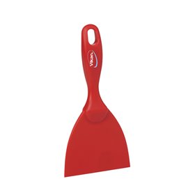 Rechte Brede Handschraper Polypropyleen 102x18x210mm Rood -Horecavoordeel.com-