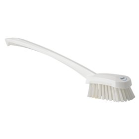 Dish brush With Tall Helve Polyester Fiber, Hard 415x71x75mm White