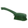 Dish brush With Short Helve Polyester Fiber, Hard 270x70x85mm Green