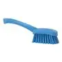 Dish brush With Short Helve Polyester Fiber, Hard 270x70x85mm Blue