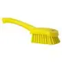 Dish brush With Short Helve Polyester Fiber, Hard 270x70x85mm Yellow