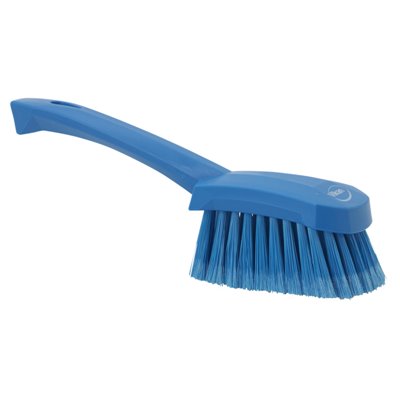 Dish brush With Short Helve Polyester Fiber, Switht, Cloven 270x70x85mm Blue