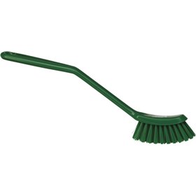 Narrow Dishwashing brush Polyester Fiber, Medium 290x25x65mm Green