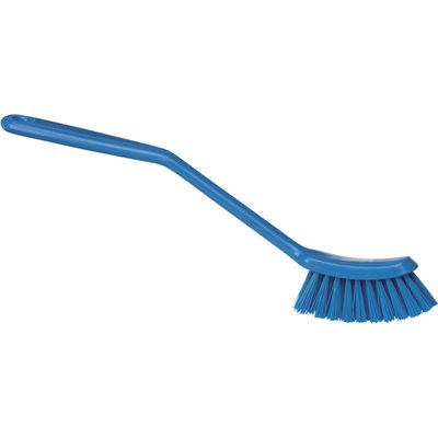 Narrow Dishwashing brush Polyester Fiber, Medium 290x25x65mm Blue