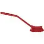 Smalle Medium Vaatwas borstel Met Polyester Vezels 290x25x65mm Rood -Horecavoordeel.com-