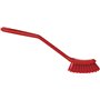 Smalle Medium Vaatwas borstel Met Polyester Vezels 290x25x65mm Rood -Horecavoordeel.com-