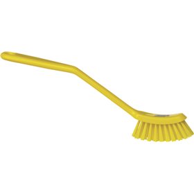 Narrow Dishwashing brush Polyester Fiber, Medium 290x25x65mm Yellow