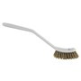 Small Grill brush Heat resistant Peek Fiber, Hard 290x30x65mm White