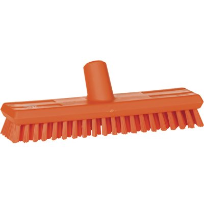 Tough Floor brush With Water supply Polyester Fiber, Hard 270x75x95mm Fiber length Ca. 30mm Orange