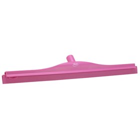 Full Colour Hygiene Floor wiper, Fixed Nek Polypropylene, Tpe Rubber 60cm Wide Pink