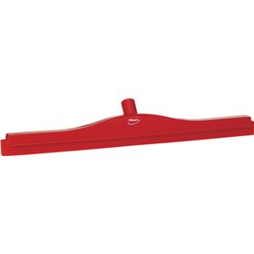 Full Colour Hygiene Floor wiper, Fixed Nek Polypropylene, Tpe Rubber 60cm Wide Red