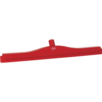 Full Colour Hygiene Floor wiper, Fixed Nek Polypropylene, Tpe Rubber 60cm Wide Red