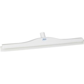 Full Colour Hygiene Floor wiper, Fixed Nek Polypropylene, Tpe Rubber 60cm Wide White