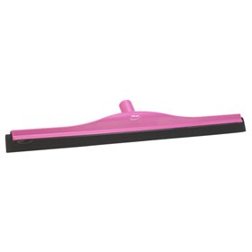 Klassieke Vloertrekker Met Vaste Polypropyleen Nek En Zwarte Schuimrubber Cassette 60cm Breed Roze -Horecavoordeel.com-