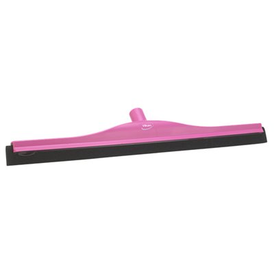 Classic Floor wiper, Fixed Nek Polypropylene, Black Foam rubber Cassette 60cm Wide Pink