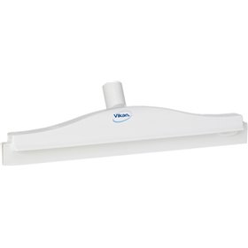 Full Colour Hygiene Floor wiper,Flexible Neck Polypropylene, Tpe Rubber 40cm Wide White