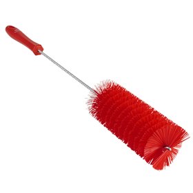 Pipe Brush With Handle and Polyester Fibers ø60x510mm, Medium Red