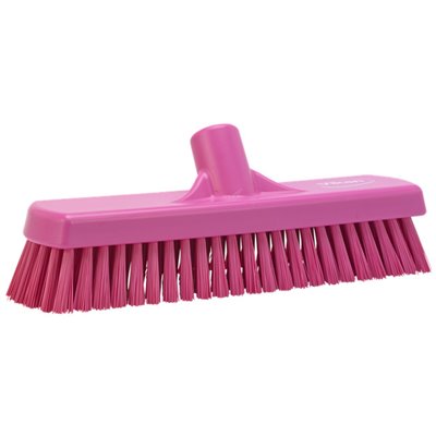 Tough Floor Scrubber Polyester Fiber, Hard 305x85x110mm Fiber length: 45mm Pink