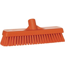 Tough Floor Scrubber Polyester Fiber, Hard 305x85x110mm Fiber length: 45mm Orange