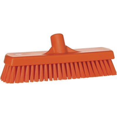 Tough Floor Scrubber Polyester Fiber, Hard 305x85x110mm Fiber length: 45mm Orange