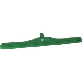 Full Colour Hygiene Floor wiper, Fixed Nek Polypropylene, Tpe Rubber 70cm Wide Green