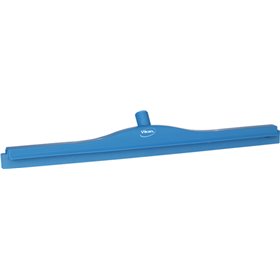 Full Colour Hygiëne Vloertrekker Met Vaste Polypropyleen Nek En Tpe Rubber 70cm Breed Blauw -Horecavoordeel.com-