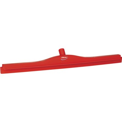 Full Colour Hygiene Floor wiper, Fixed Nek Polypropylene, Tpe Rubber 70cm Wide Red