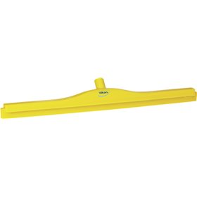 Full Colour Hygiene Floor wiper, Fixed Nek Polypropylene, Tpe Rubber 70cm Wide Yellow