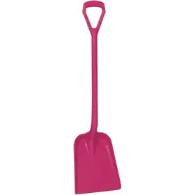 Lightweight Shovel D-handle, Short Helve Polypropylene Height 1040mm Standard Blade (327x271x50mm) Pink